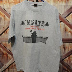 Camp Taji IRAQ Inmate funny T~Psychotic on back~EUC~Military fan